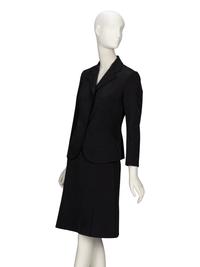 Prada, Black Twill Skirt Suit