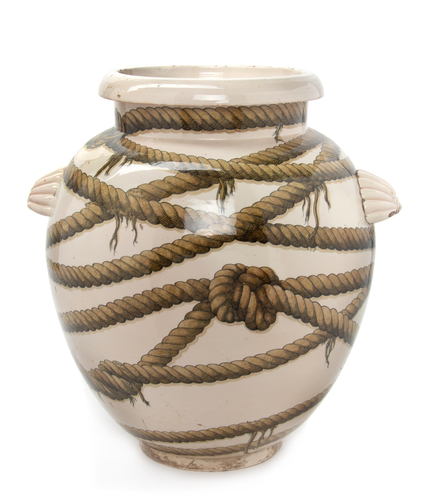 Le Funi Monumental Handeled Urn produced by Richard Ginori, Italy, c. 1927