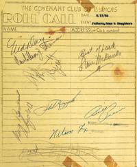 A Group of 1950s Signed Autograph Pages Featuring Baseball Hall of Famers Including Nellie Fox,