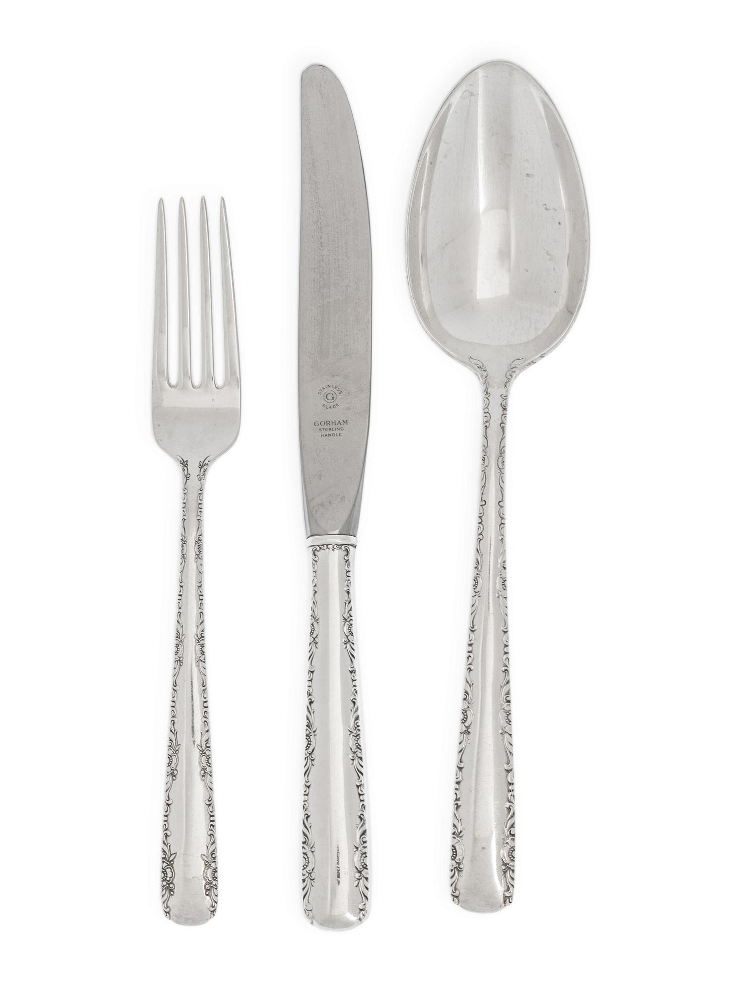 An American Silver Flatware Service