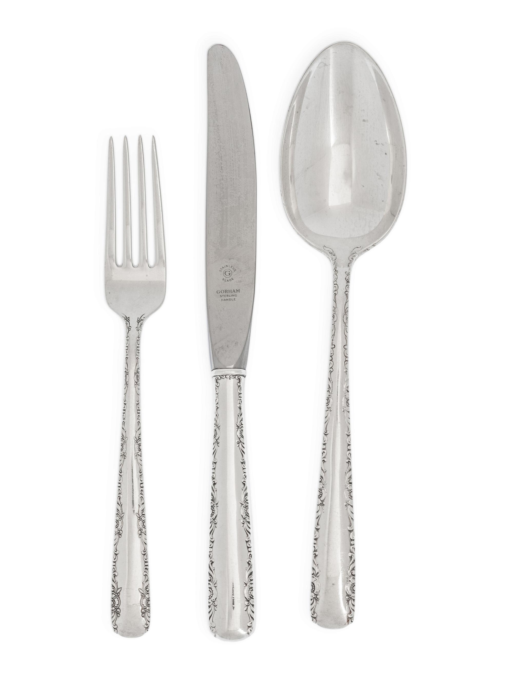 An American Silver Flatware Service