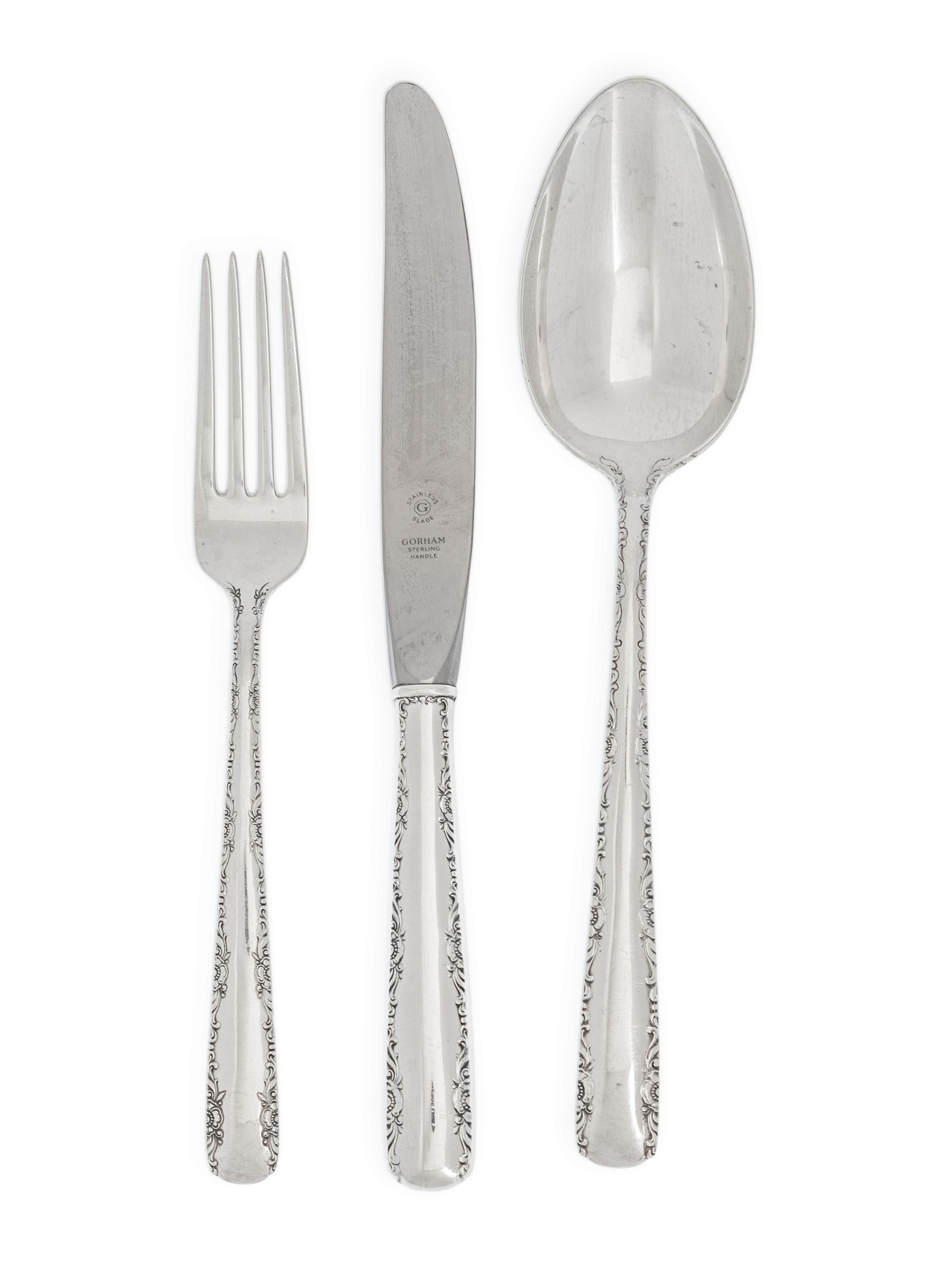 An American Silver Flatware Service