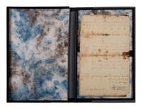 [REVOLUTIONARY WAR]. LESLIE, Alexander (1731-1794). Document signed ("Alexr. Leslie"), DECLARING HIS MEN'S SAFE PASSAGE UNDER FLAG OF TRUCE TO SPEAK WITH GENERAL NATHANAEL GREENE. Charleston, [SC], 19 December 1781.