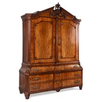 A Dutch Mahogany Linen Press