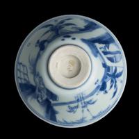 A Chinese Blue and White Conical Cup, Probably Kangxi Period 或康熙 青花茶盌