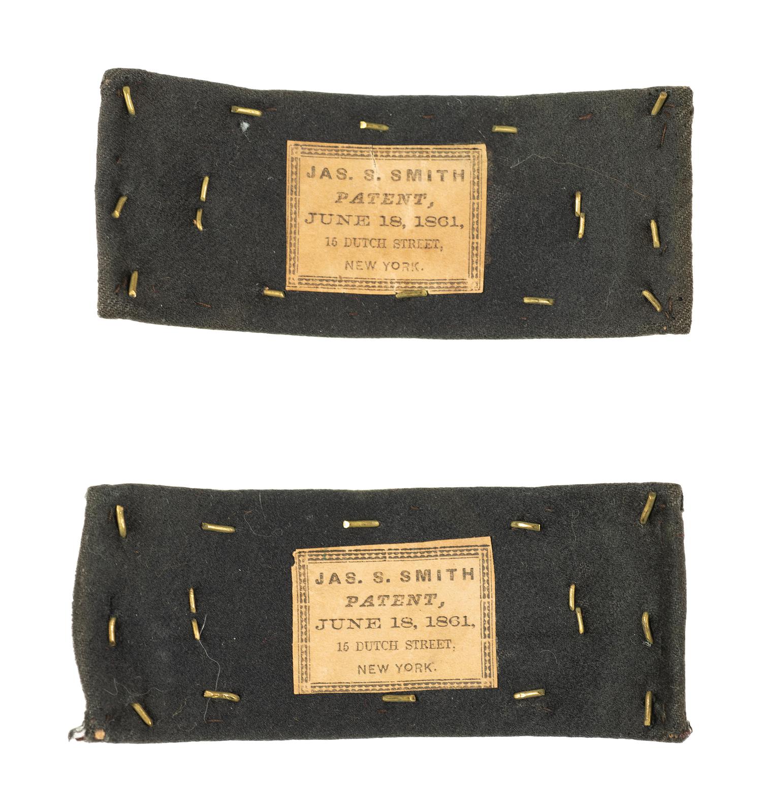 Civil War Smith Patent lieutenant of artillery straps