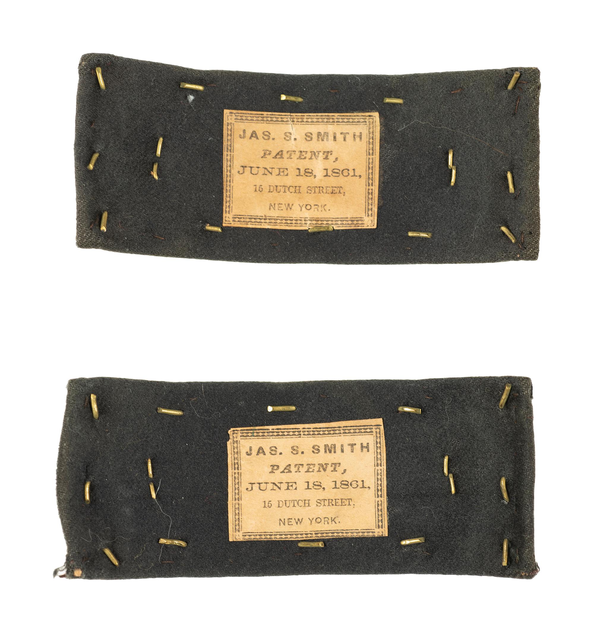 Civil War Smith Patent lieutenant of artillery straps