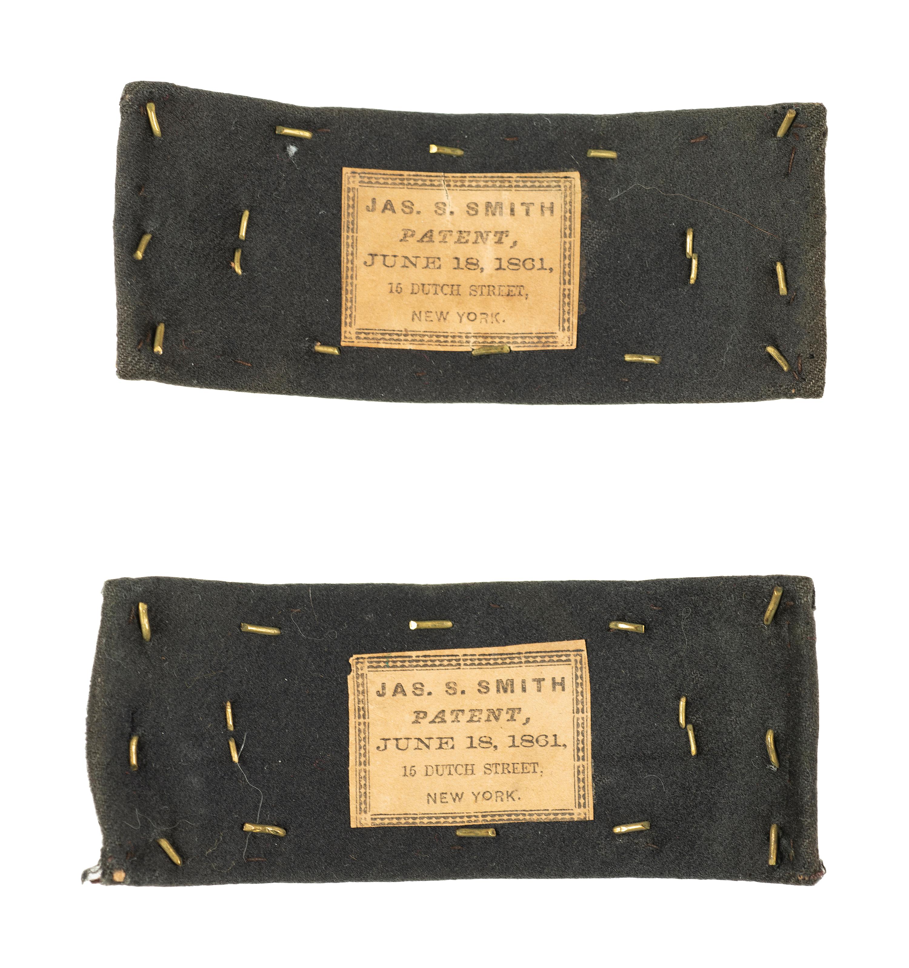 Civil War Smith Patent lieutenant of artillery straps