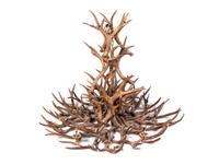 A Faux Antler Nine-Light Chandelier — 20TH CENTURY
