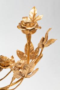 A Pair of French Gilt and Patinated Bronze and Marble Figural Three-Light Candelabra