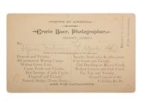[NATIVE AMERICANS]. BAER, Erwin, photographer. Apache Indians, Ft. Apache, AZ . Prescott, AZ, n.d.