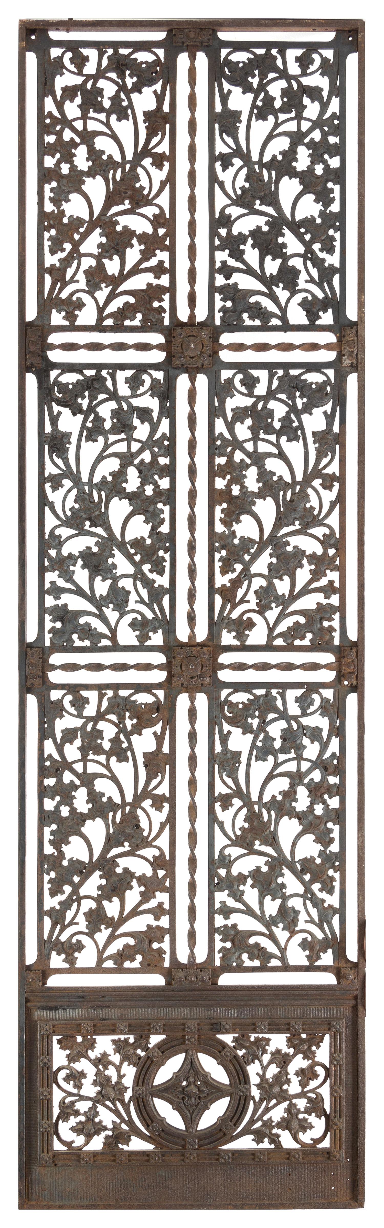 Daniel Hudson Burnham, (American, 1846-1912), lobby elevator door from the Fisher Building, Chicago, Illinois, c. 1896