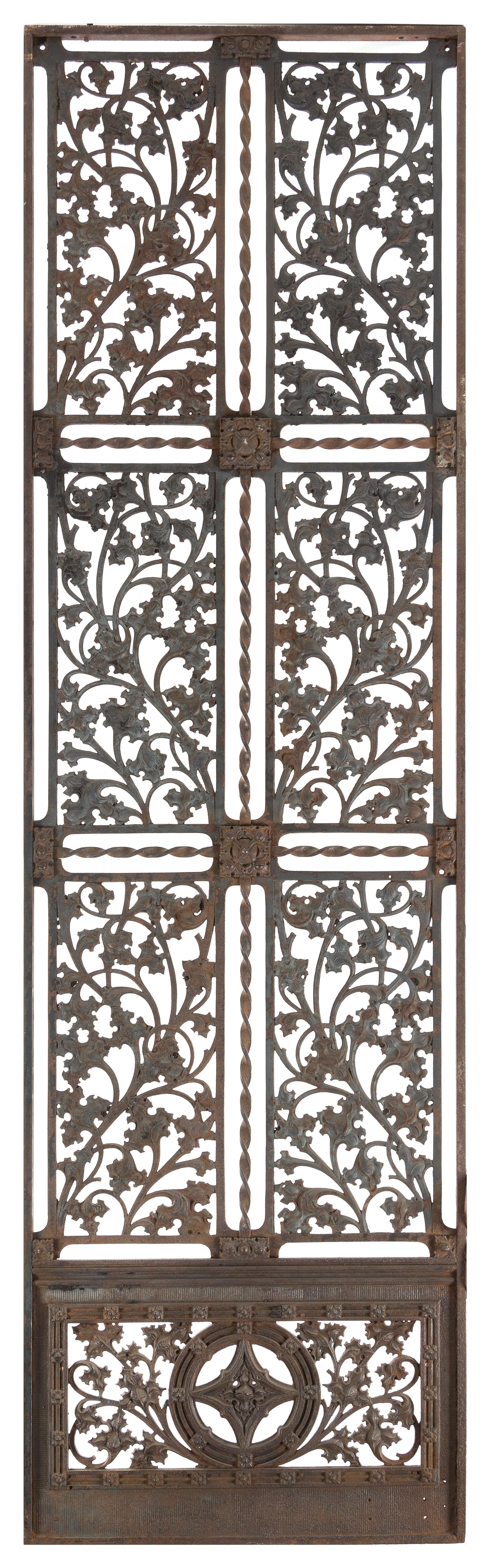 Daniel Hudson Burnham, (American, 1846-1912), lobby elevator door from the Fisher Building, Chicago, Illinois, c. 1896