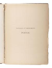 [EARLY PHOTOGRAPHY]. ROBUCHON, Jules (1840-1922), photographer. Paysages et monuments du Poitou....
