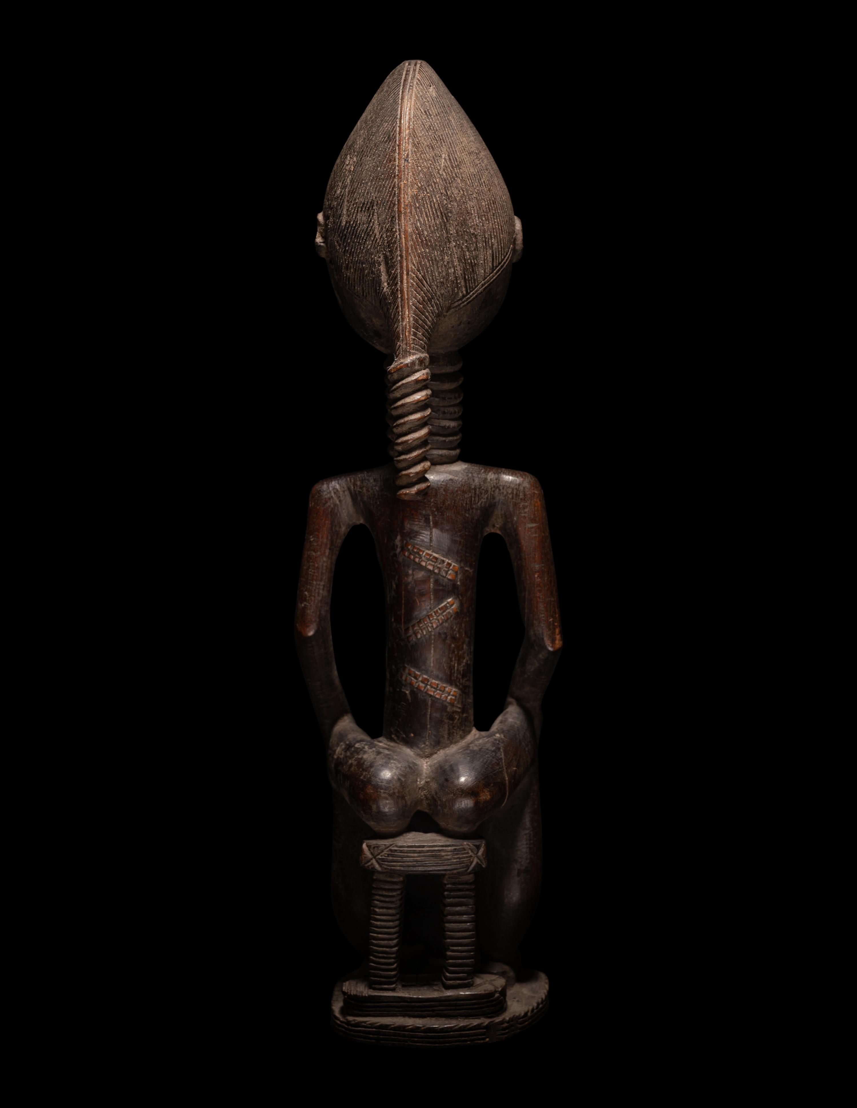 Three African Wood Figures
