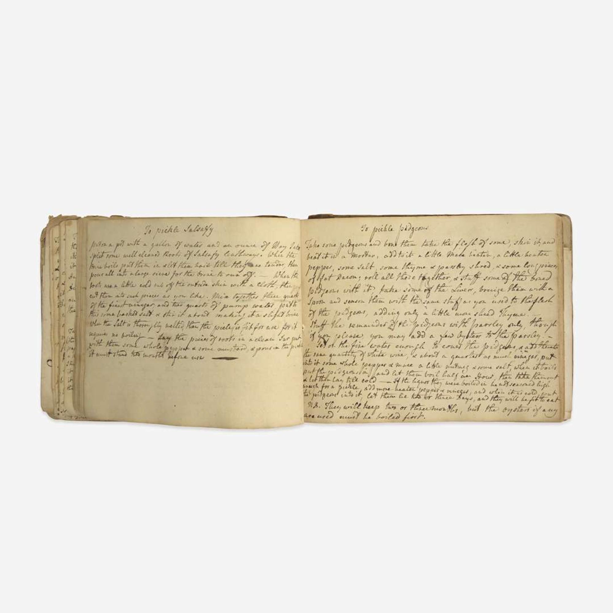 [Food & Drink] Group of 3 Manuscript Recipe Notebooks