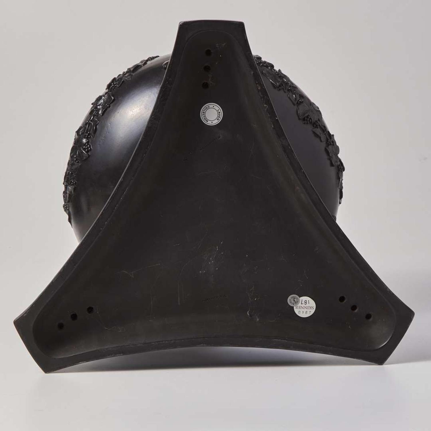 A Large Wedgwood Black Basalt Dolphin Pastille Burner UK, first half of the 19th century