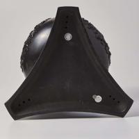 A Large Wedgwood Black Basalt Dolphin Pastille Burner UK, first half of the 19th century