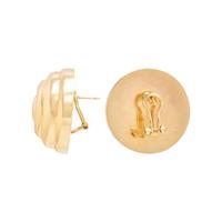 TWO PAIRS OF YELLOW GOLD EARRINGS