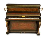 A Napoleon III Boulle Marquetry Upright Piano