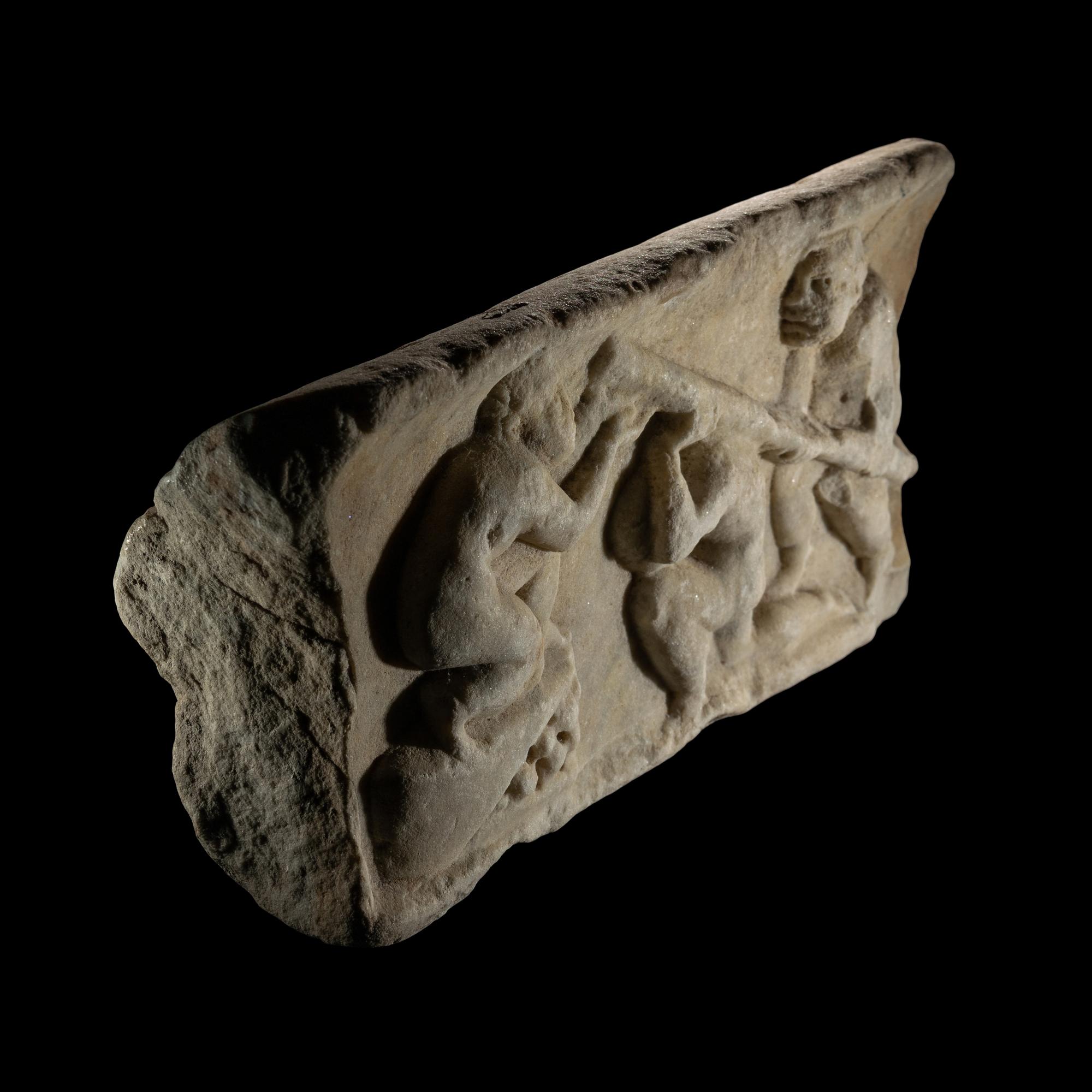 A Roman Marble Relief Fragment