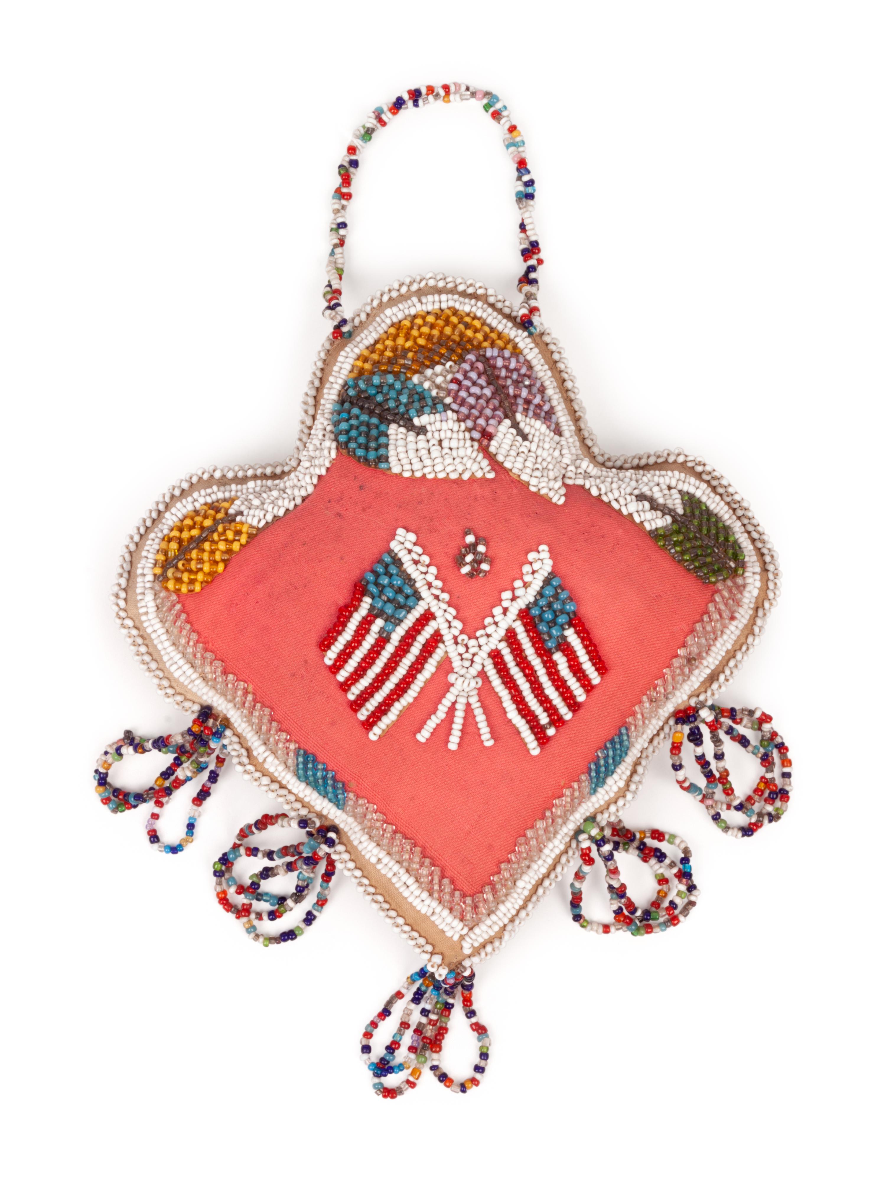 Haudenosaunee Beaded Whimseys, Hearts and Spades