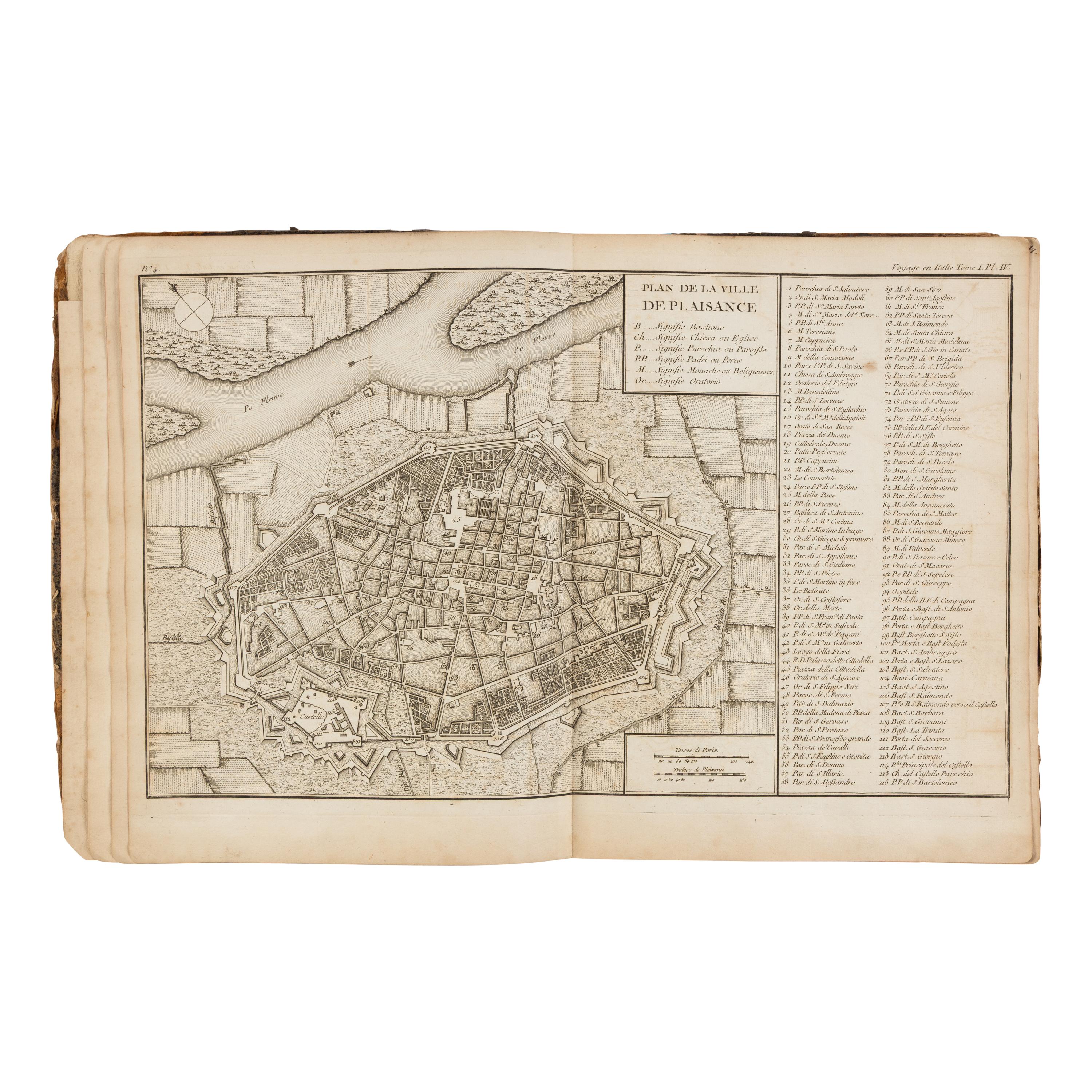 [Travel & Exploration] Lalande, Joseph Jérôme Lefrançois de. Voyage d'un françois en Italie