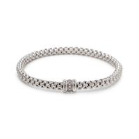 FOPE, WHITE GOLD AND DIAMOND 'FLEX IT' BRACELET