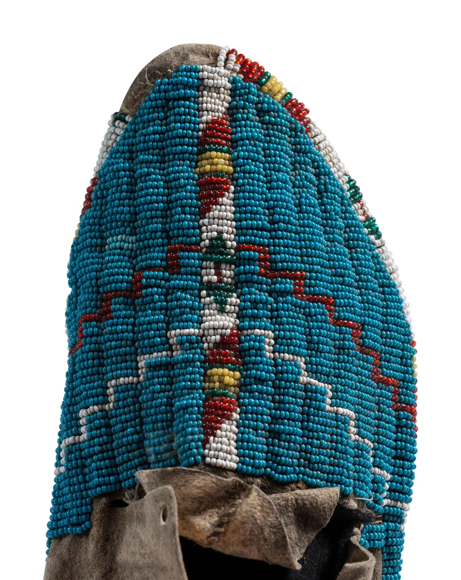 Sioux Beaded Hide Moccasins