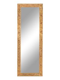 A Chinese Export Gilt Bronze Mirror