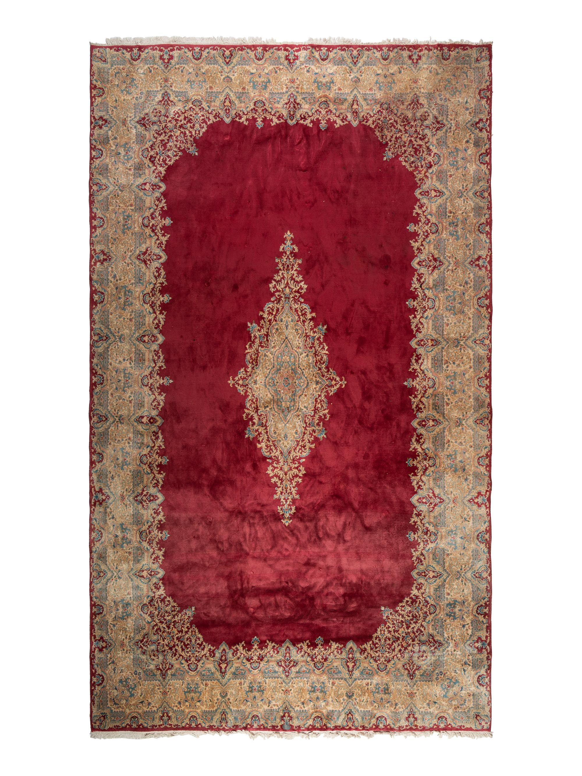 A Kerman Wool Rug