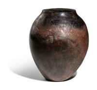 An Egyptian Black-Topped Pottery Jar