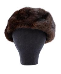 Bruno and Joseph Mink Long Coat with Hat, 1980-90s