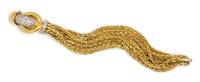 An 18 Karat Yellow Gold, Platinum and Diamond Surprise Bracelet/Wristwatch, Verdura, 76.20 dwts.
