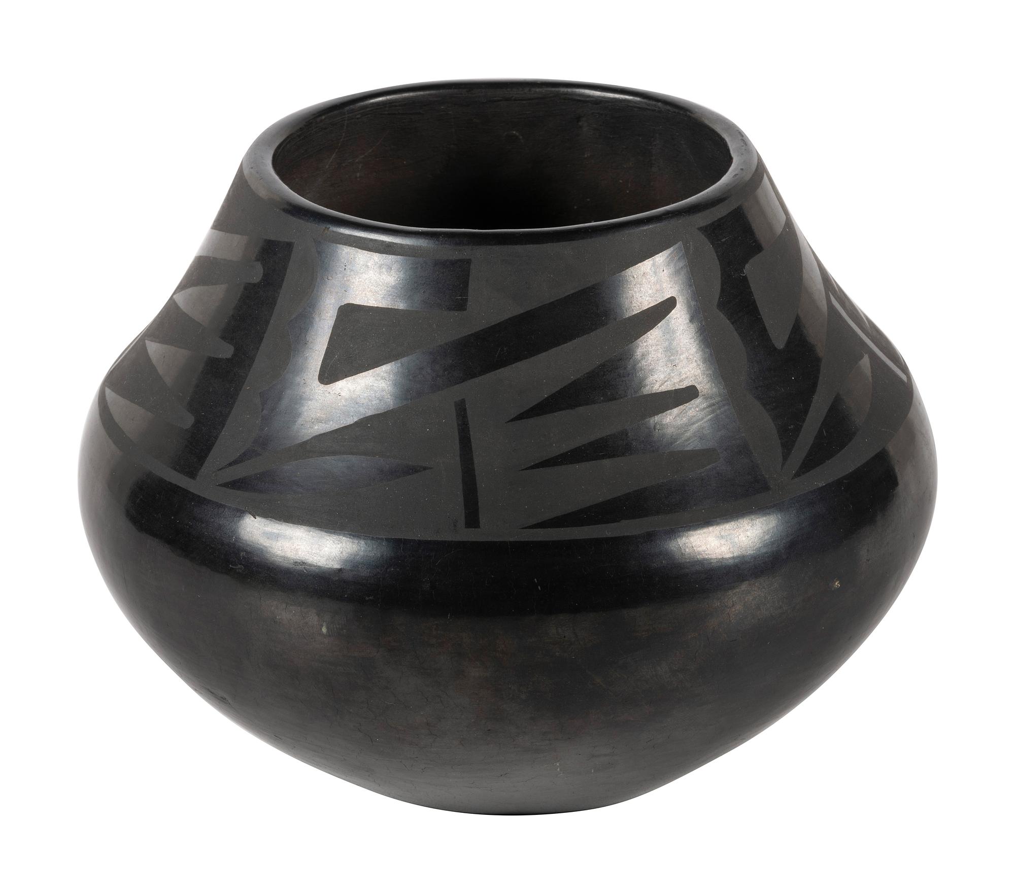 Blackware Pottery Jar
