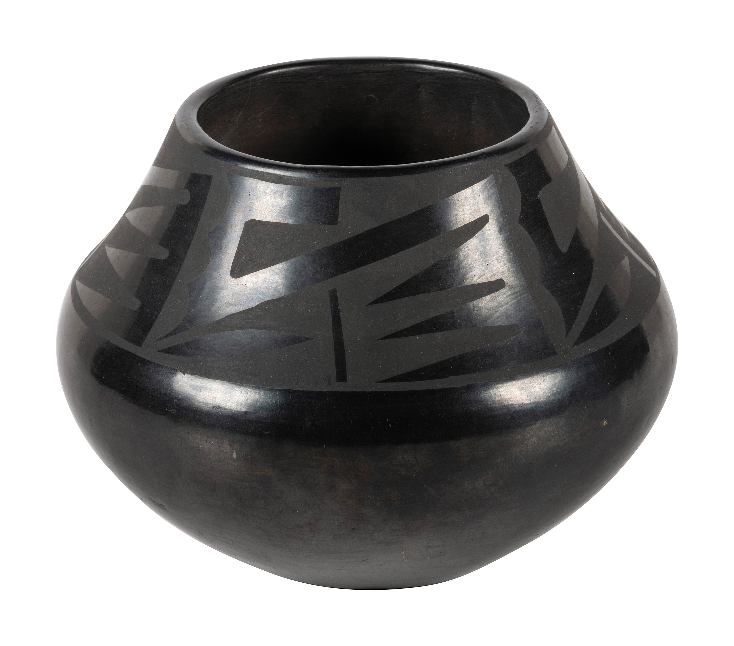 Blackware Pottery Jar