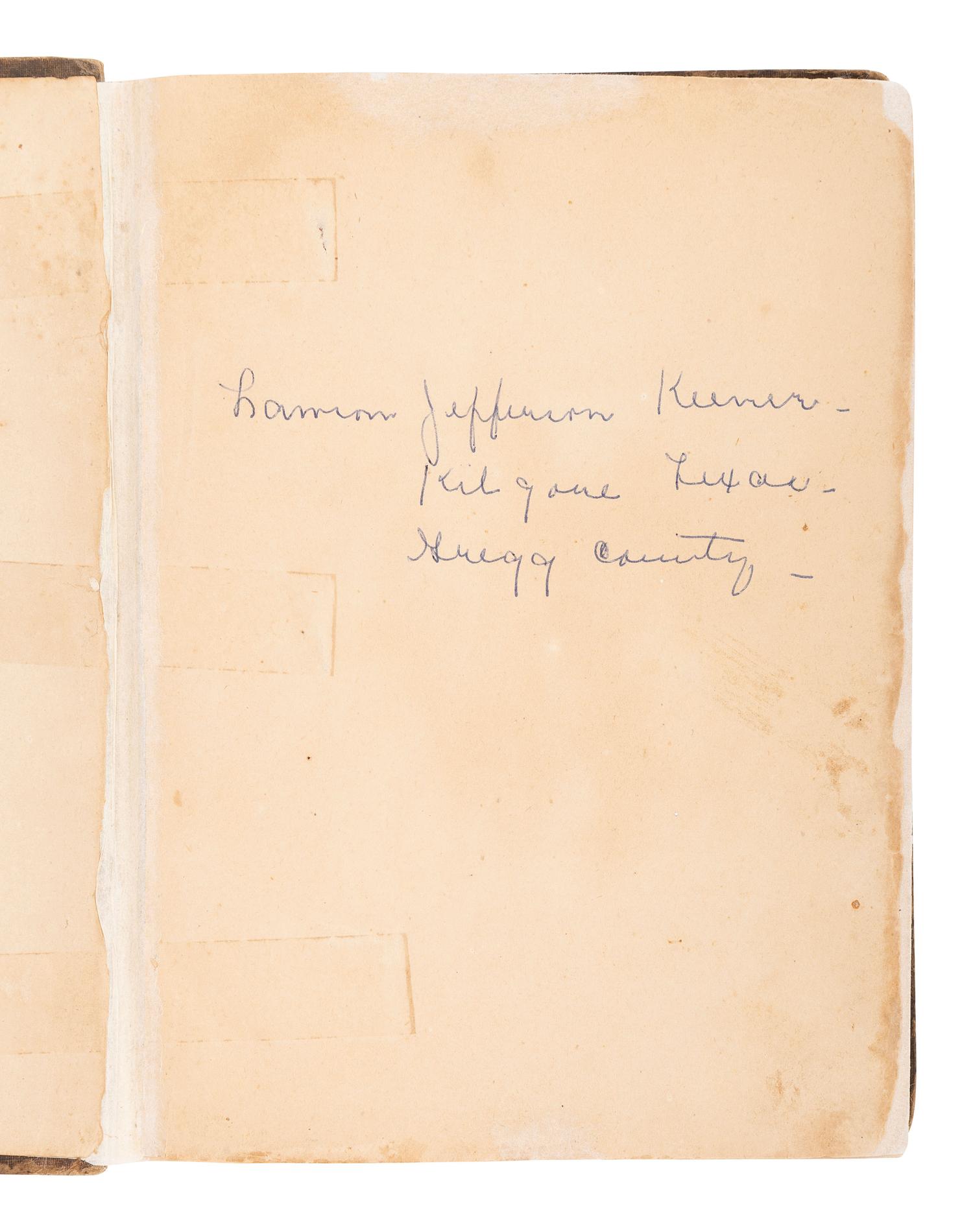 HEARTSILL, William W. (1839-1916). Fourteen Hundred and 91 Days in the Confederate Army: A Journal Kept by W. W. Heartsill.