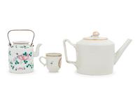 Three Chinese Famille Rose Porcelain Teawares