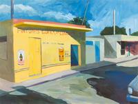 Ken Durkin, (American, 20th century), Yellow Building, 1987