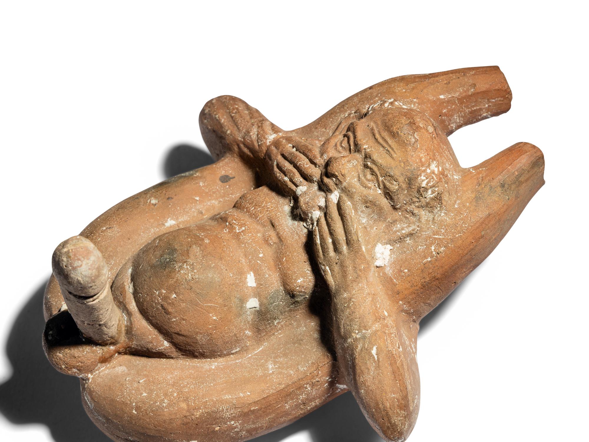 A Roman Terracotta Grotesque Figure