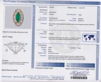 An 18 Karat Yellow Gold, Colombian Emerald and Diamond Ring/Pendant, 10.10 dwts.