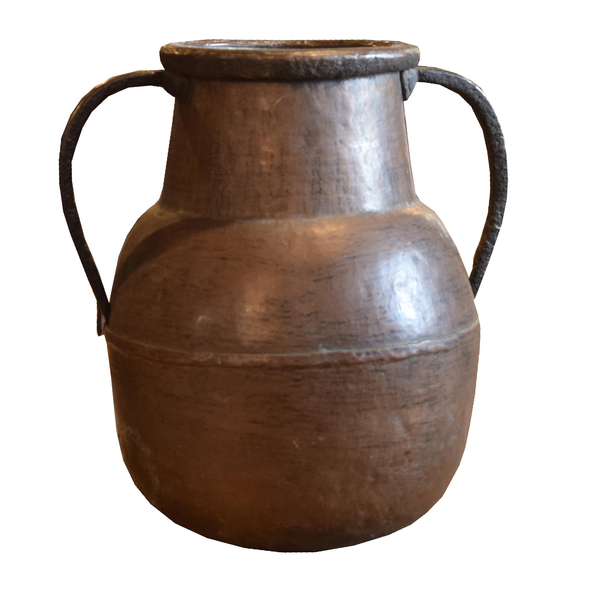 A Hammered Copper Vessel 15" W x 13" D x 18" H — Italy, 20th Century