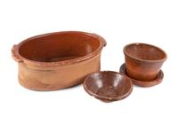 Five Redware Articles