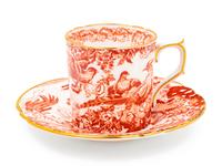 A Cased Set of Royal Crown Derby Porcelain Cups and Saucers