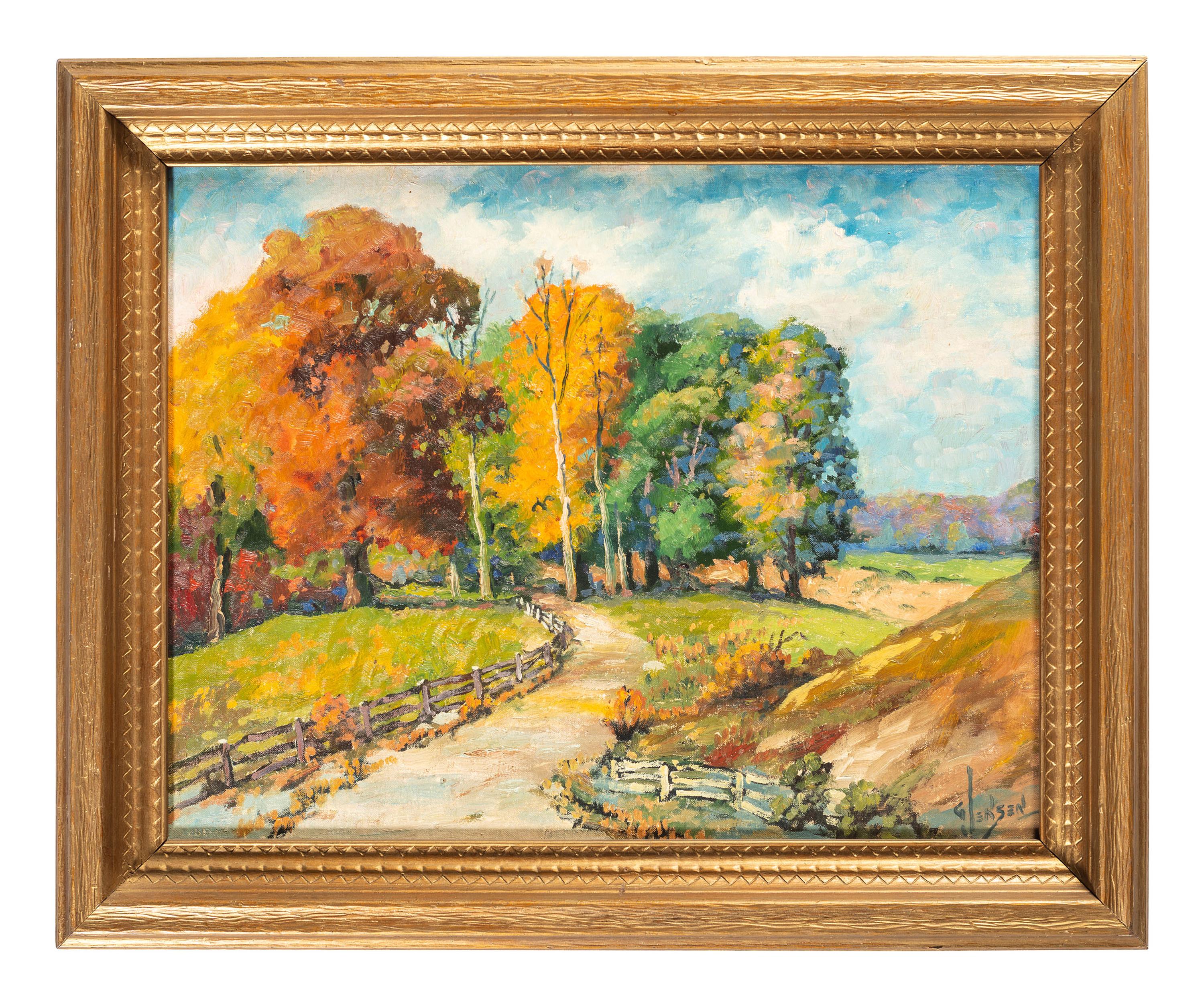 Landscape with Road and Fence