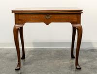 An English Mahogany Flip-Top Game Table — 18TH CENTURY