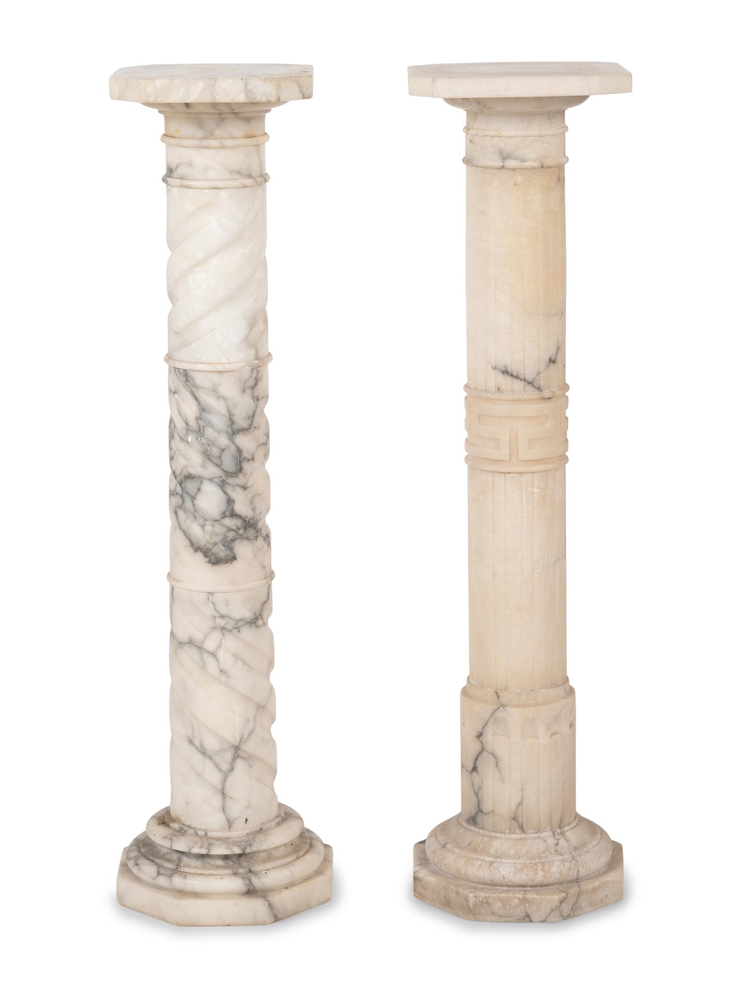 Two Italian Alabaster Columns