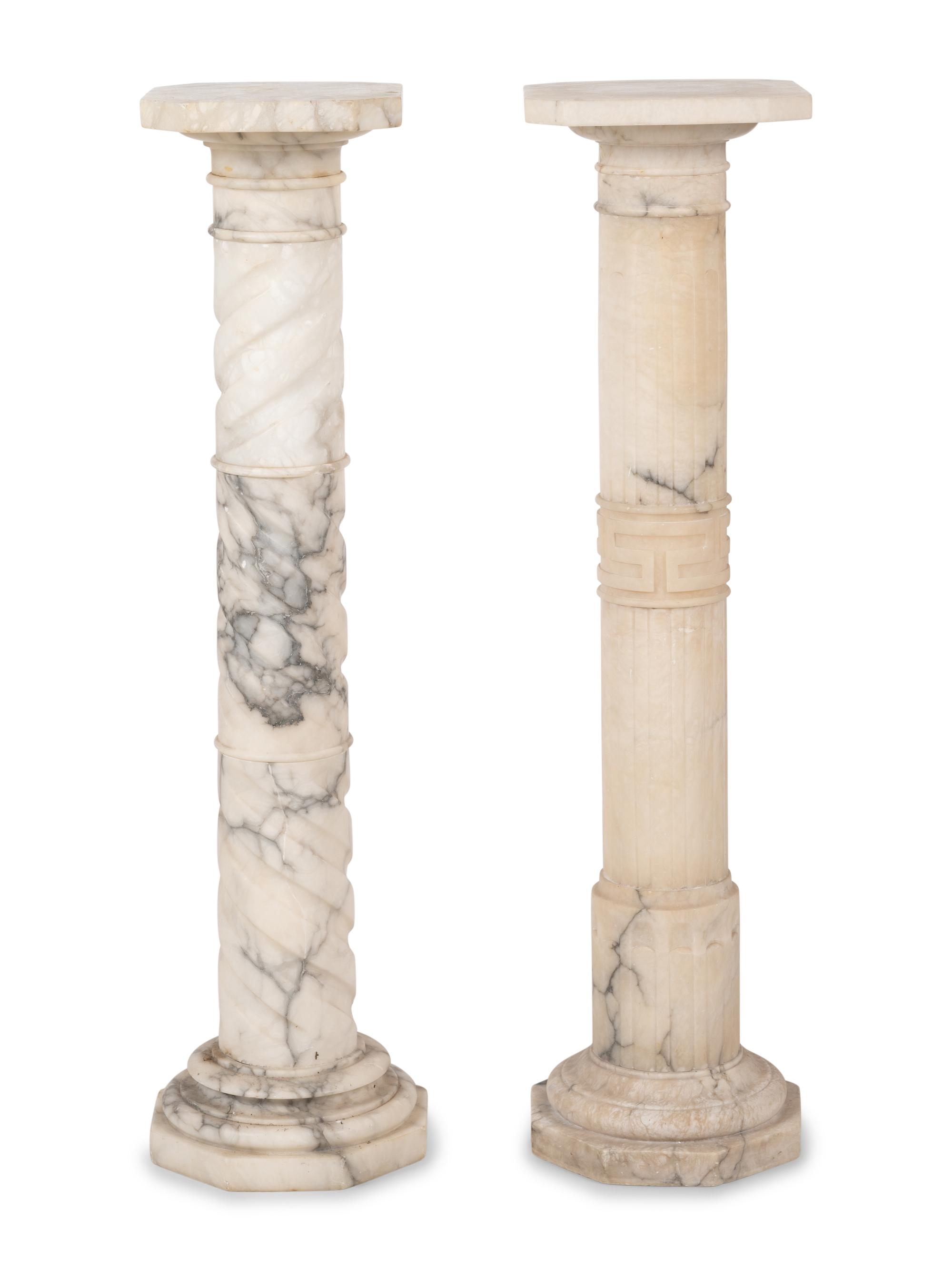 Two Italian Alabaster Columns