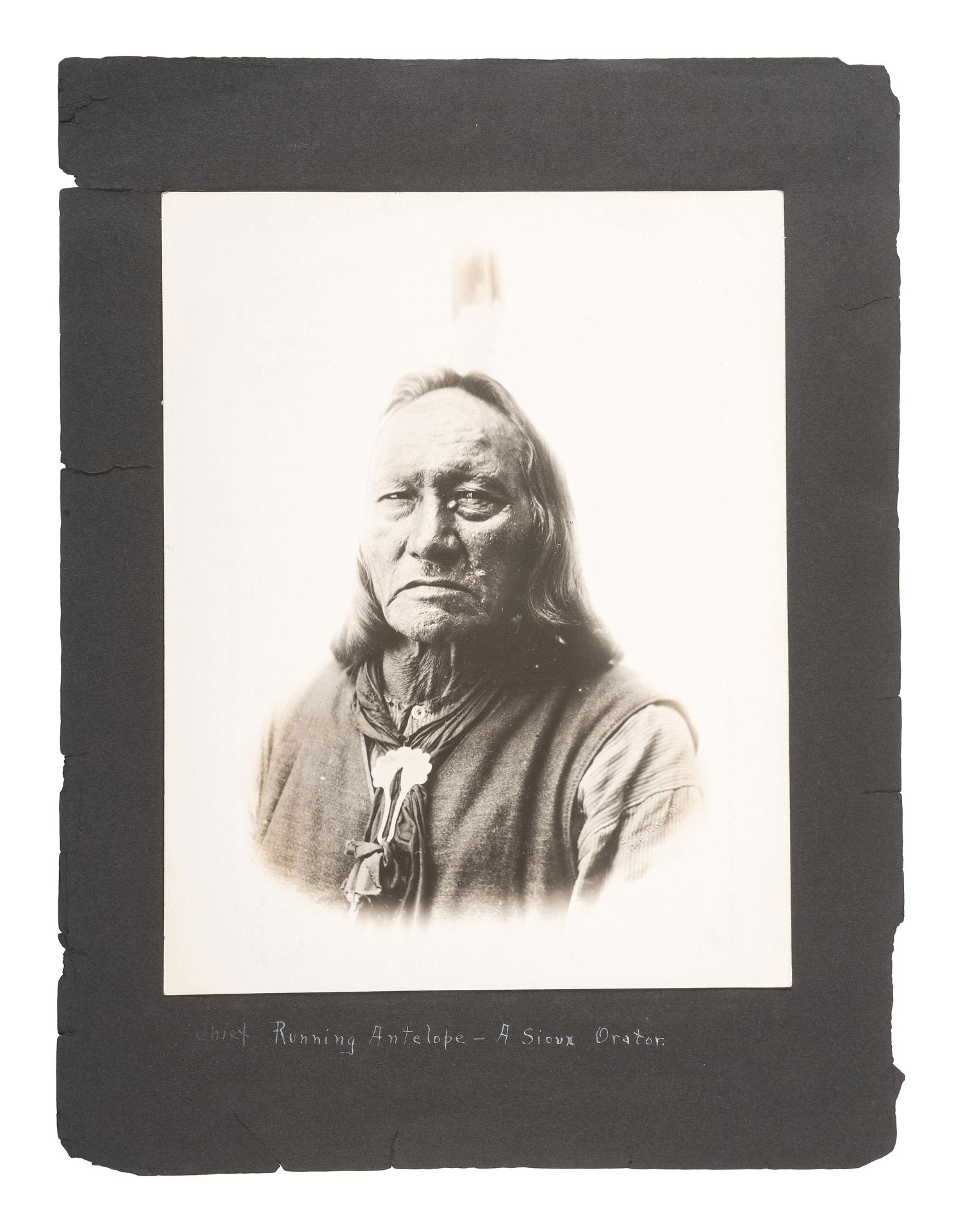 [NATIVE AMERICANS]. BARRY, David F. (1854-1934), photographer. A collection of 51 photographs of Native American subjects, George Armstrong Custer, and personalities and places associated with the Battle of Little Bighorn.
