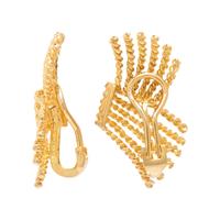 Tiffany & Co., Schlumberger, Yellow Gold Rope Fan Earrings